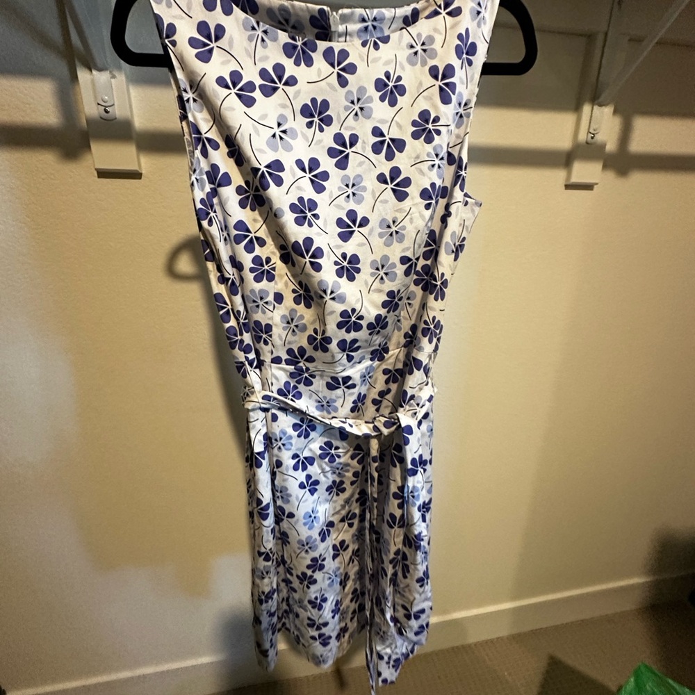 Anne Klein Blue Floral Dress
